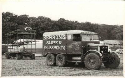 Benson’s M&L Pleasure Fairs funfair at Dorking over 40 years ago
